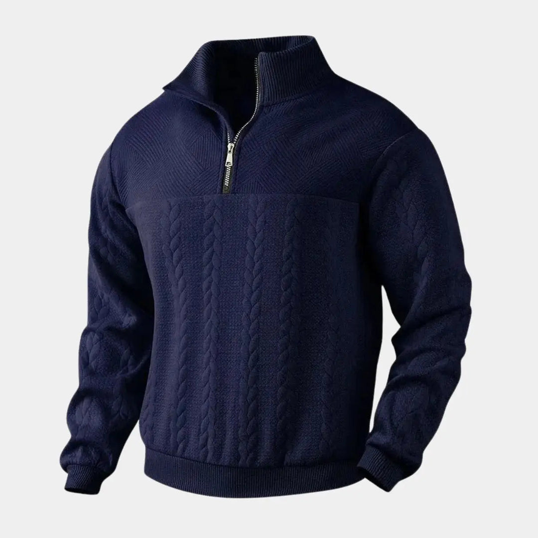 Henry Essential Zip Collar Sweater - Palm Beach Boutique