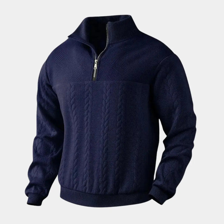 Henry Essential Zip Collar Sweater - Palm Beach Boutique
