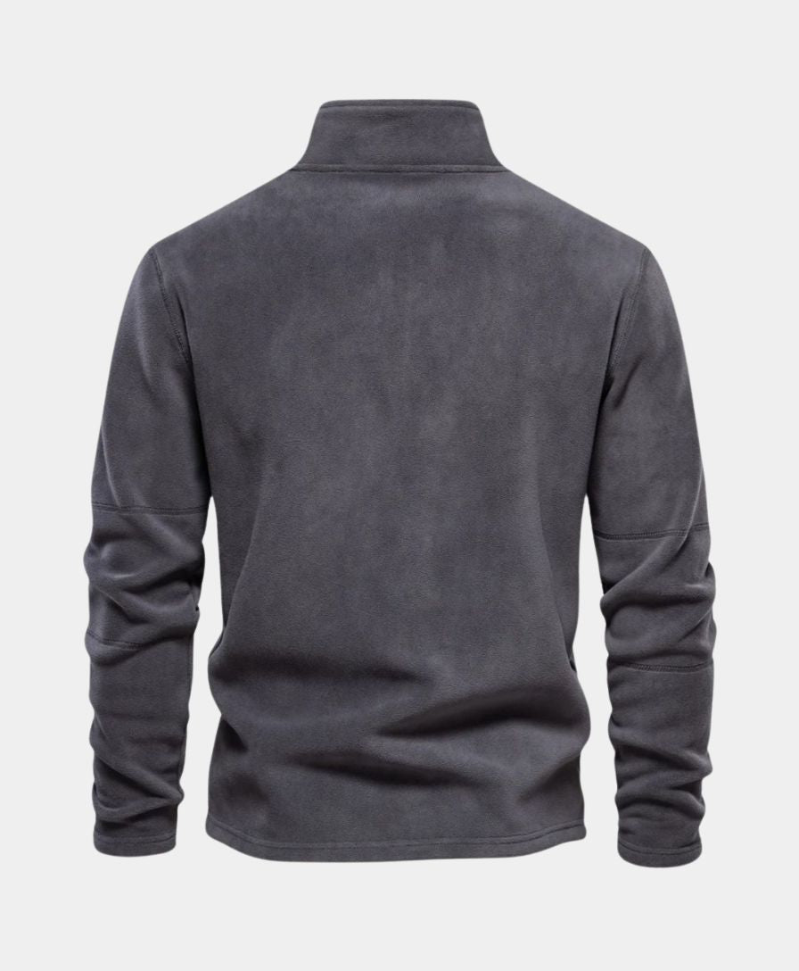 High Neck Zip Sweater Alpine - Palm Beach Boutique