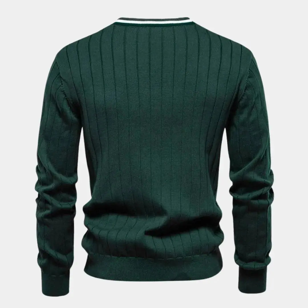Cotton Sweater with Buttons - Palm Beach Boutique