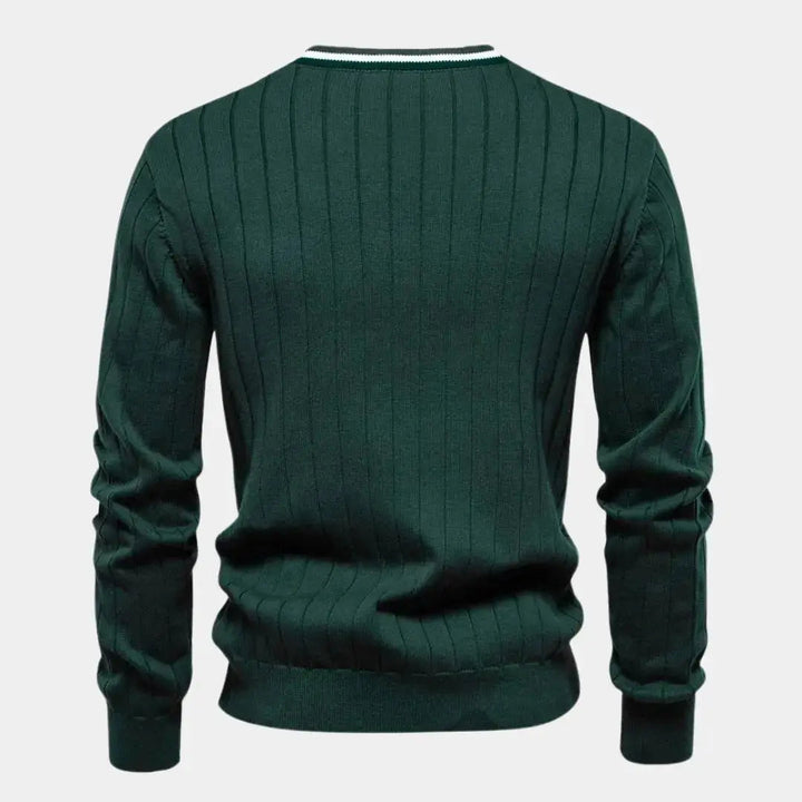 Cotton Sweater with Buttons - Palm Beach Boutique