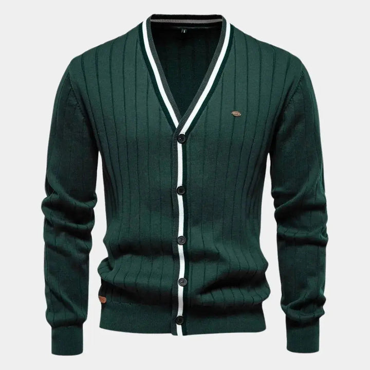 Cotton Sweater with Buttons - Palm Beach Boutique