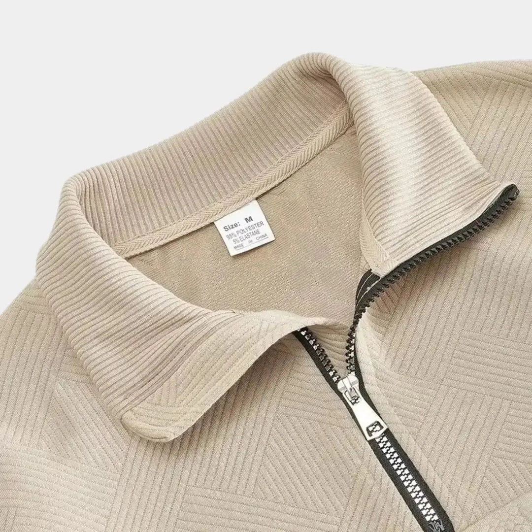 Henry Essential Zip Collar Sweater - Palm Beach Boutique