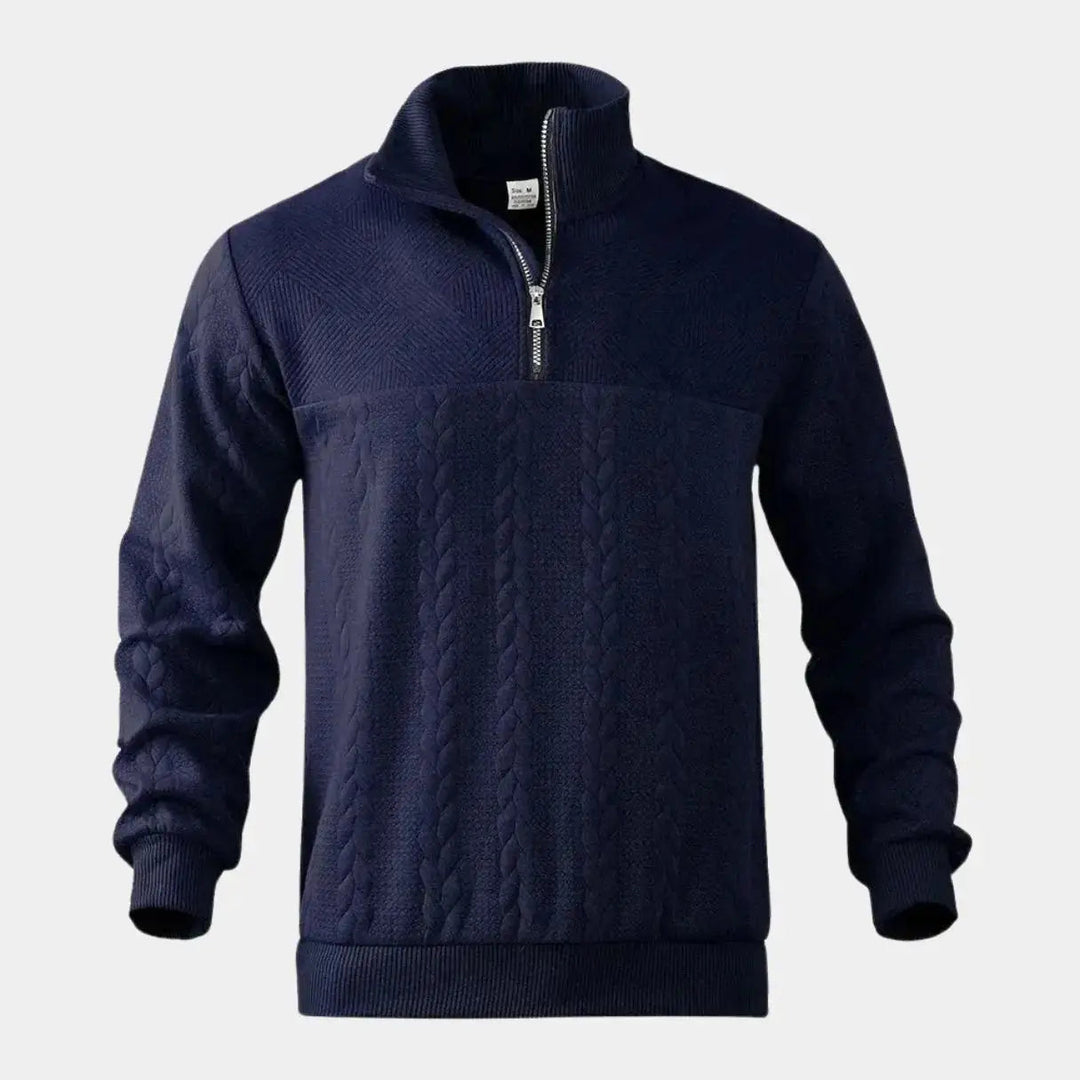 Henry Essential Zip Collar Sweater - Palm Beach Boutique