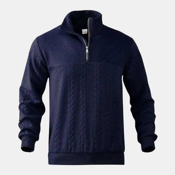Henry Essential Zip Collar Sweater - Palm Beach Boutique