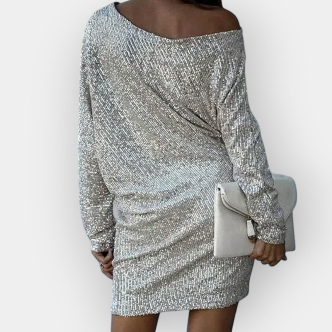 Evening Dress with Sequins