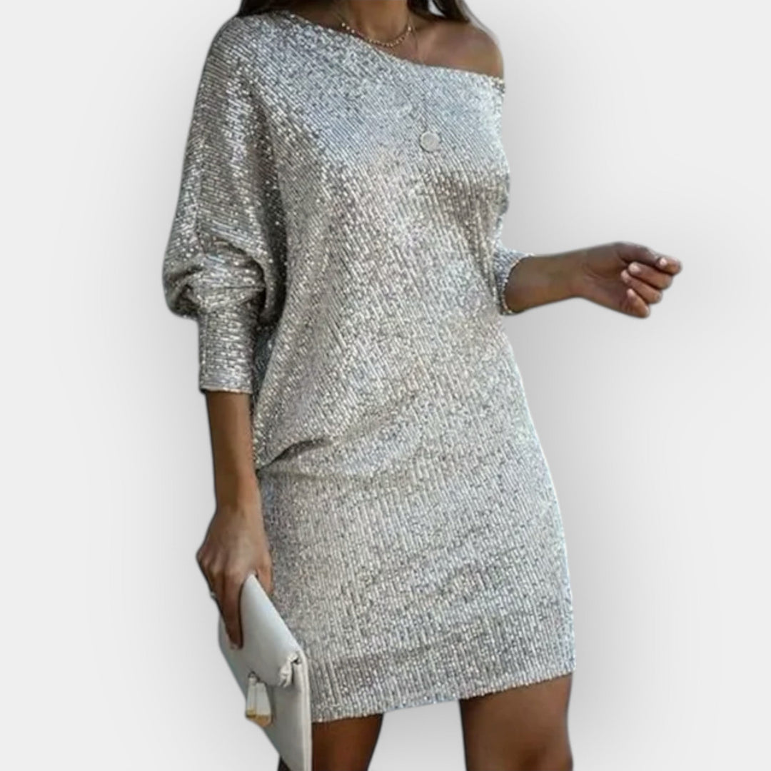 Evening Dress with Sequins