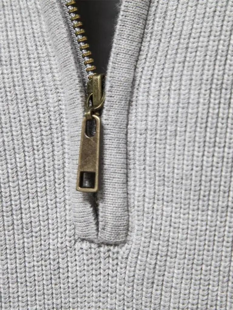 Elegant Zip-Up Sweater - Palm Beach Boutique