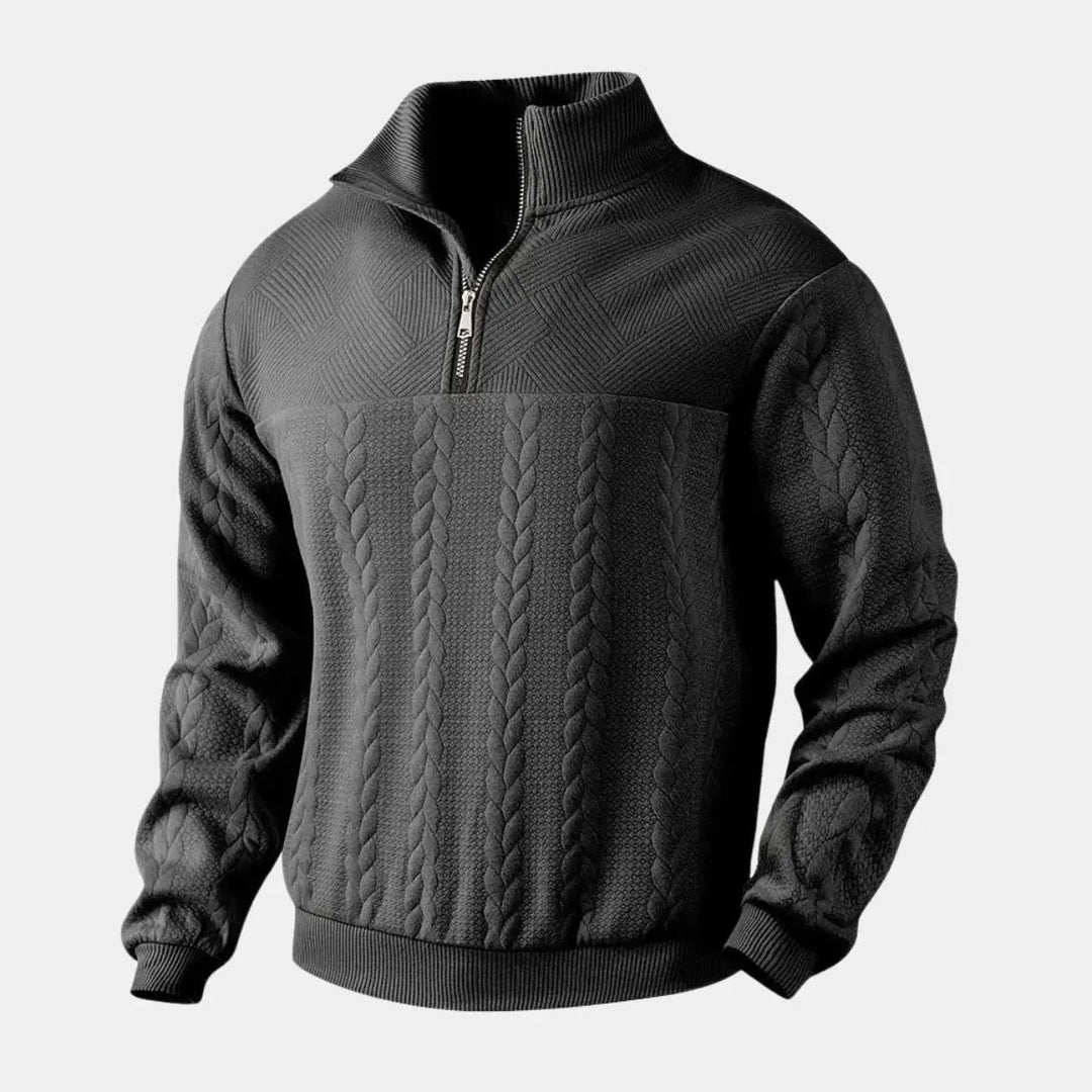 Henry Essential Zip Collar Sweater - Palm Beach Boutique
