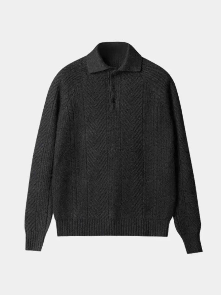 Long Sleeve Polo Sweater - Palm Beach Boutique