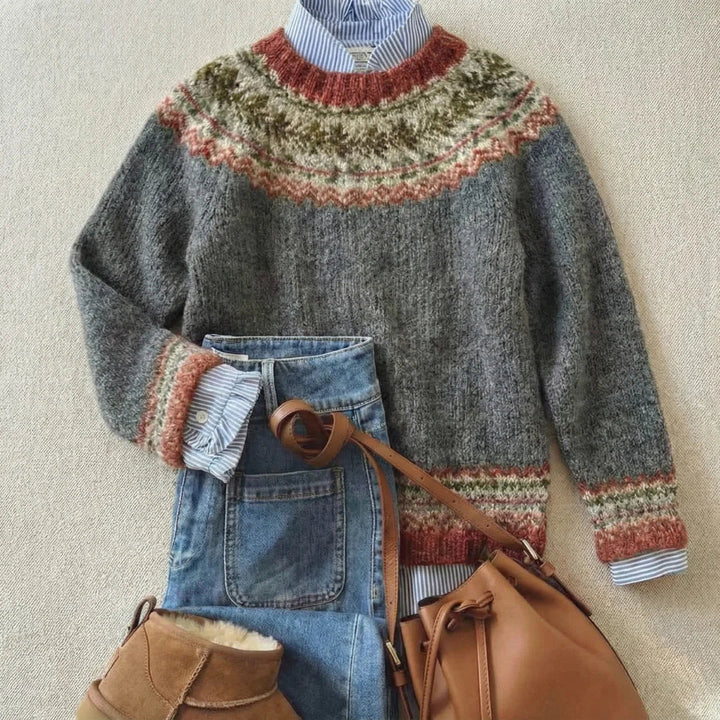 Ava | Heritage Nordic Knit Sweater