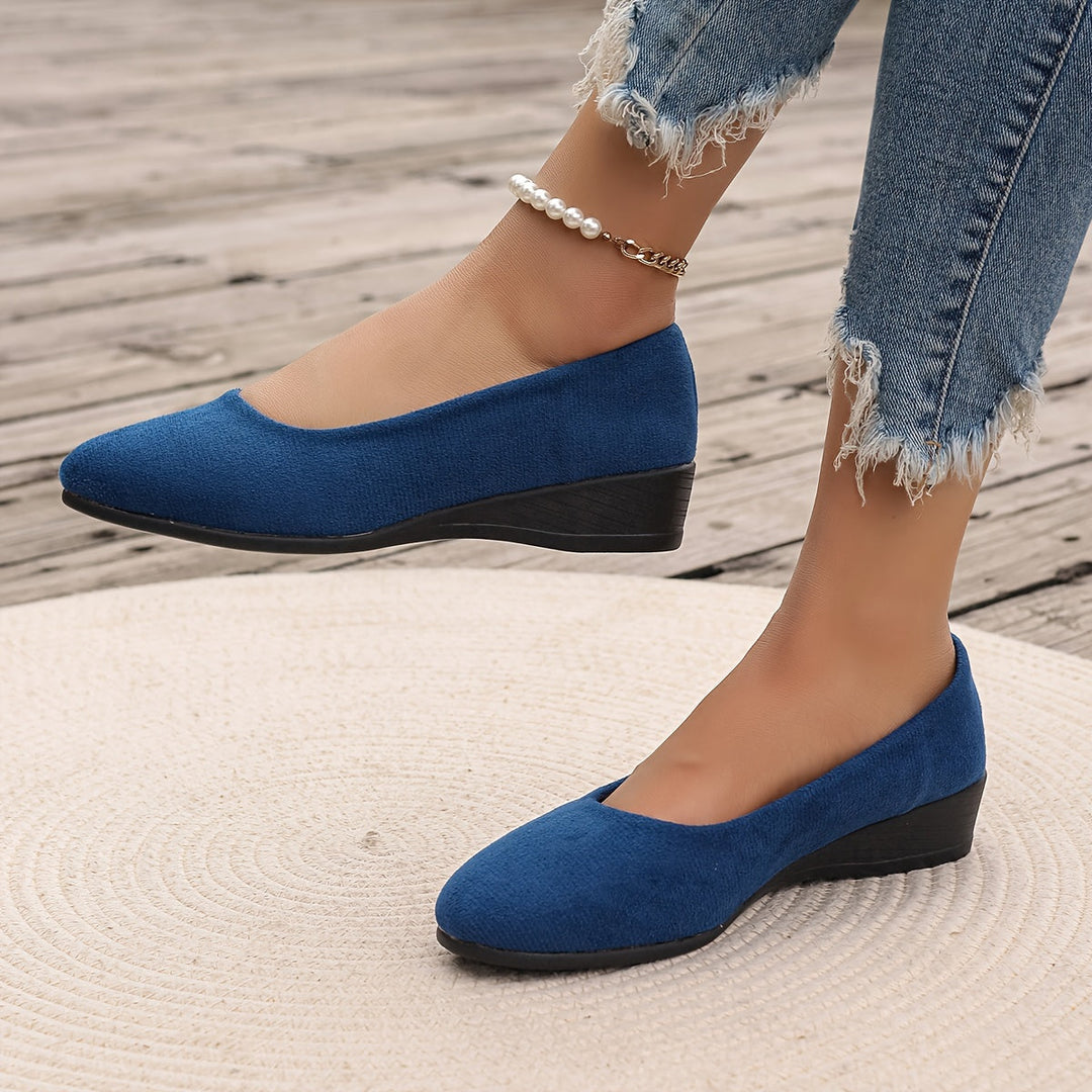 Éliane – Comfortable ballerinas with wedge heel