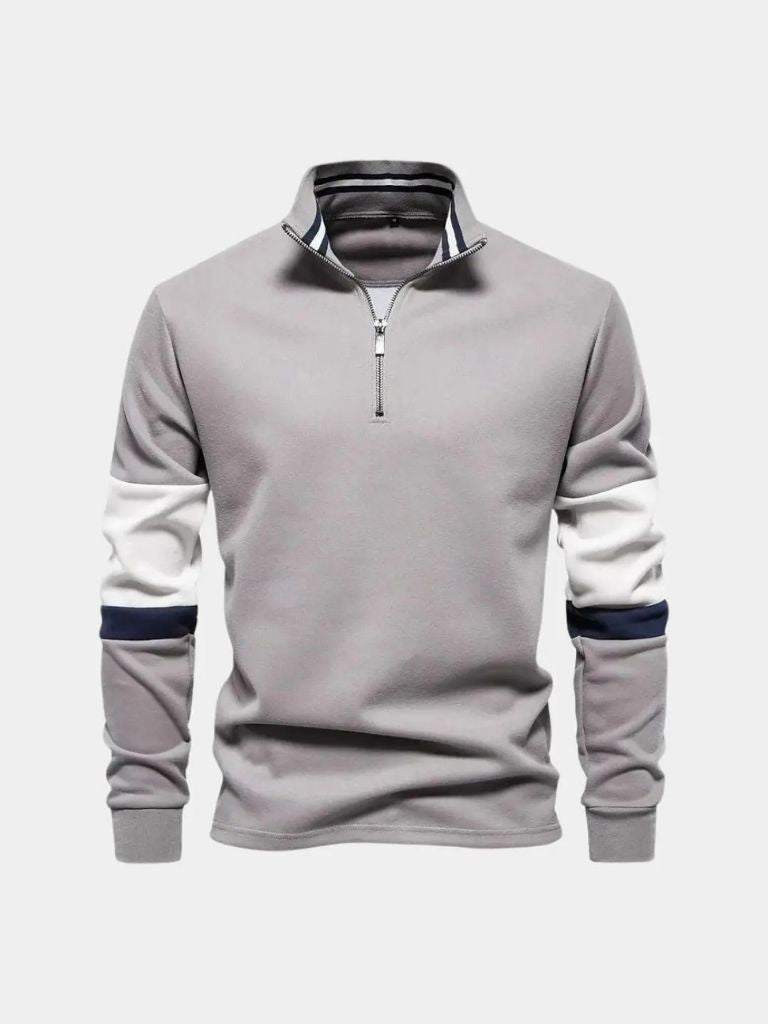 Hooded Sweatshirt with Zipper - Palm Beach Boutique