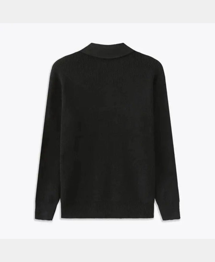 Essential Sweater with Zipped Polo - Palm Beach Boutique