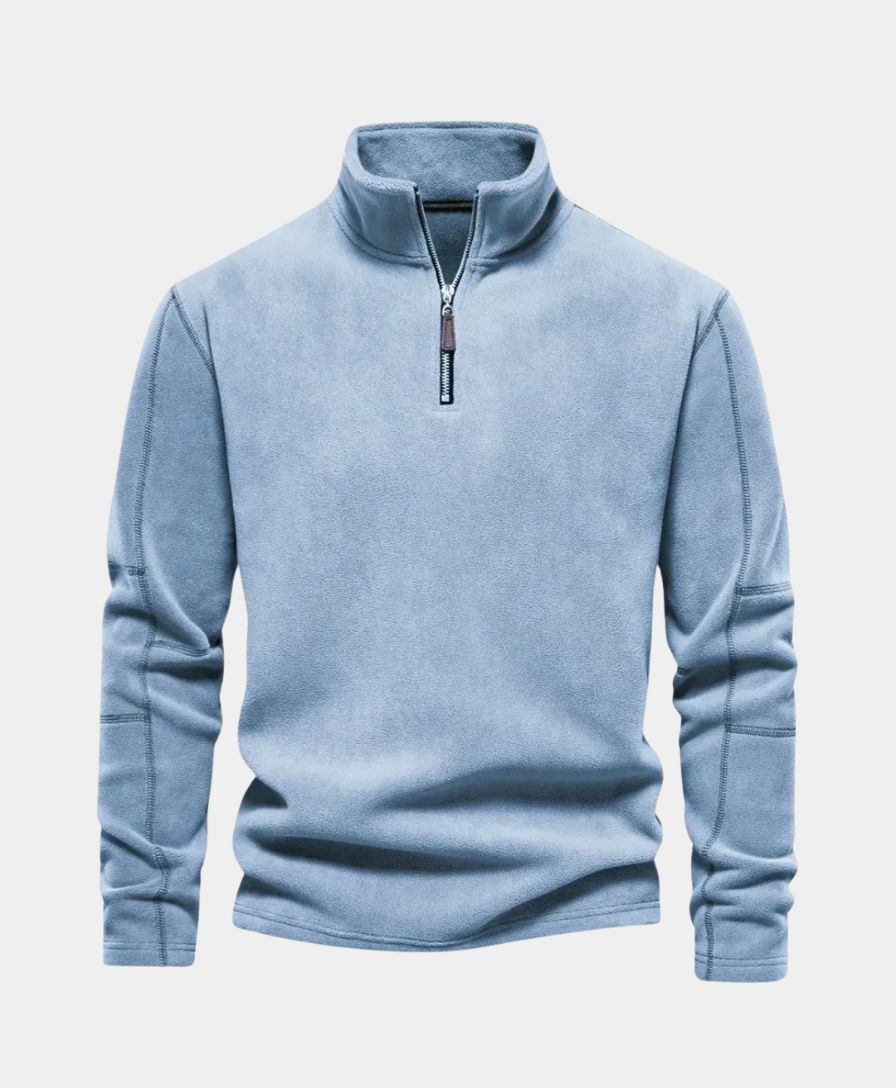 High Neck Zip Sweater Alpine - Palm Beach Boutique