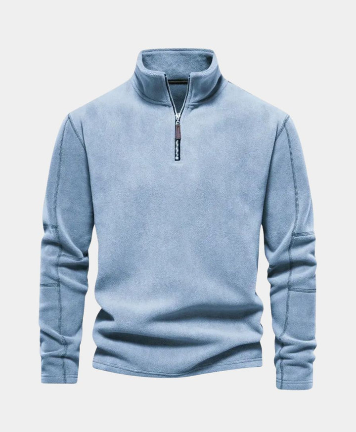 High Neck Zip Sweater Alpine - Palm Beach Boutique