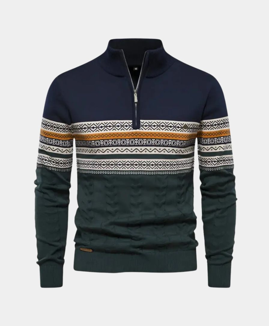 Polo Zip Sweater - Palm Beach Boutique
