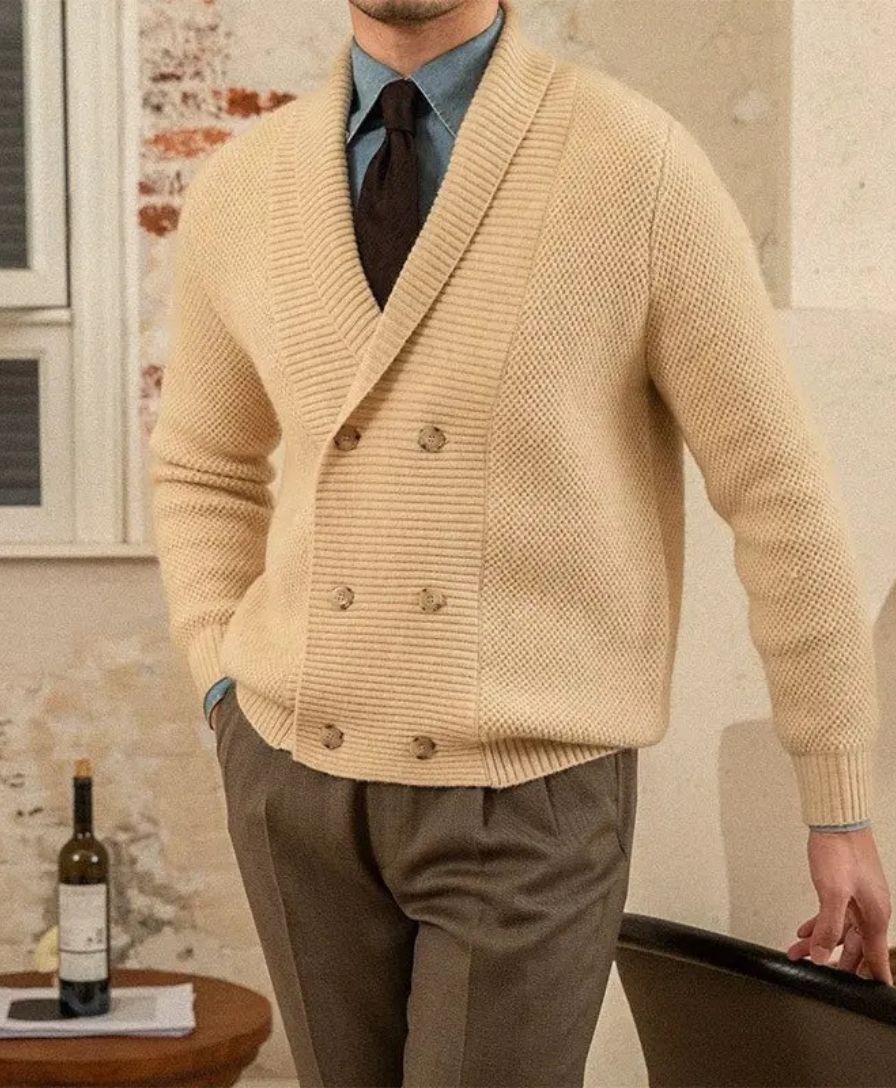Elegant British Knitted Cardigan - Palm Beach Boutique