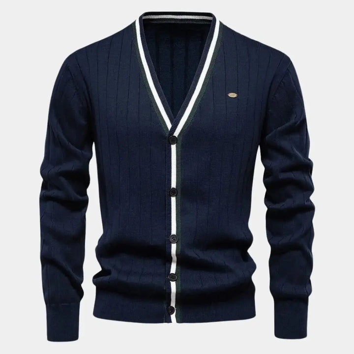 Cotton Sweater with Buttons - Palm Beach Boutique