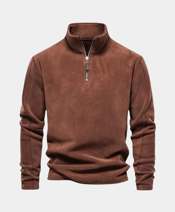 High Neck Zip Sweater Alpine - Palm Beach Boutique