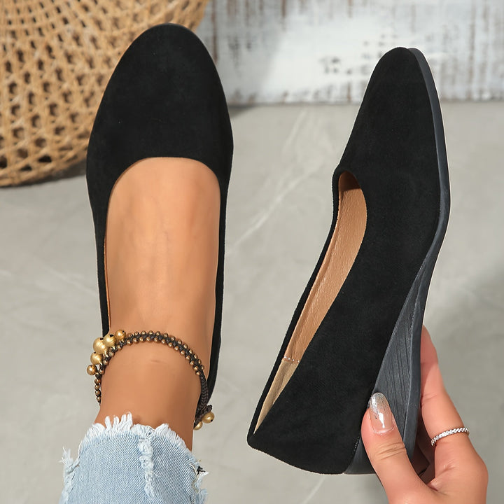 Éliane – Comfortable ballerinas with wedge heel