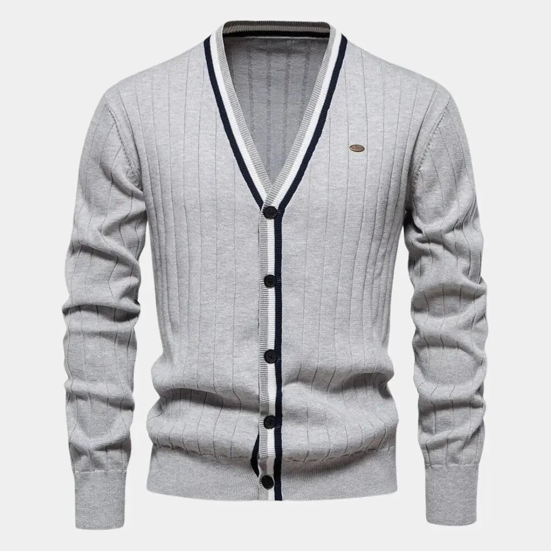 Cotton Sweater with Buttons - Palm Beach Boutique