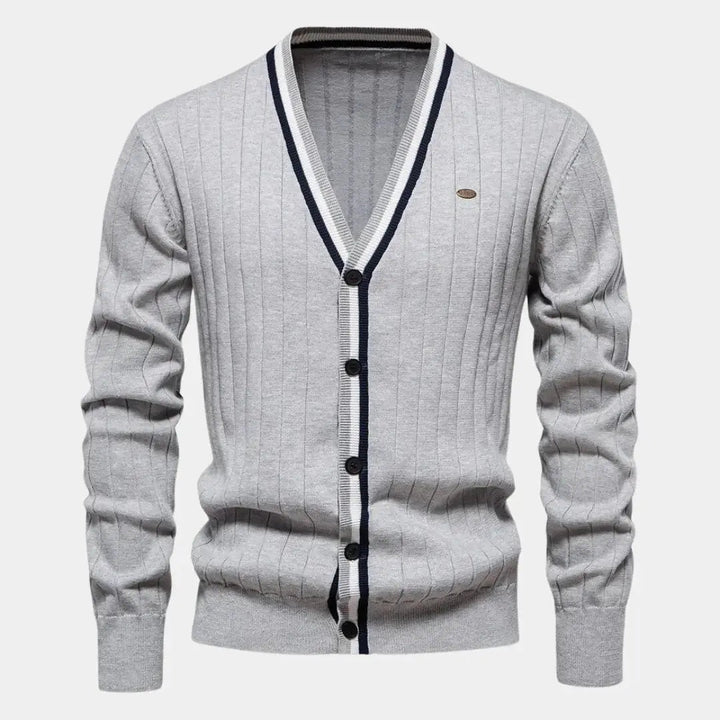Cotton Sweater with Buttons - Palm Beach Boutique