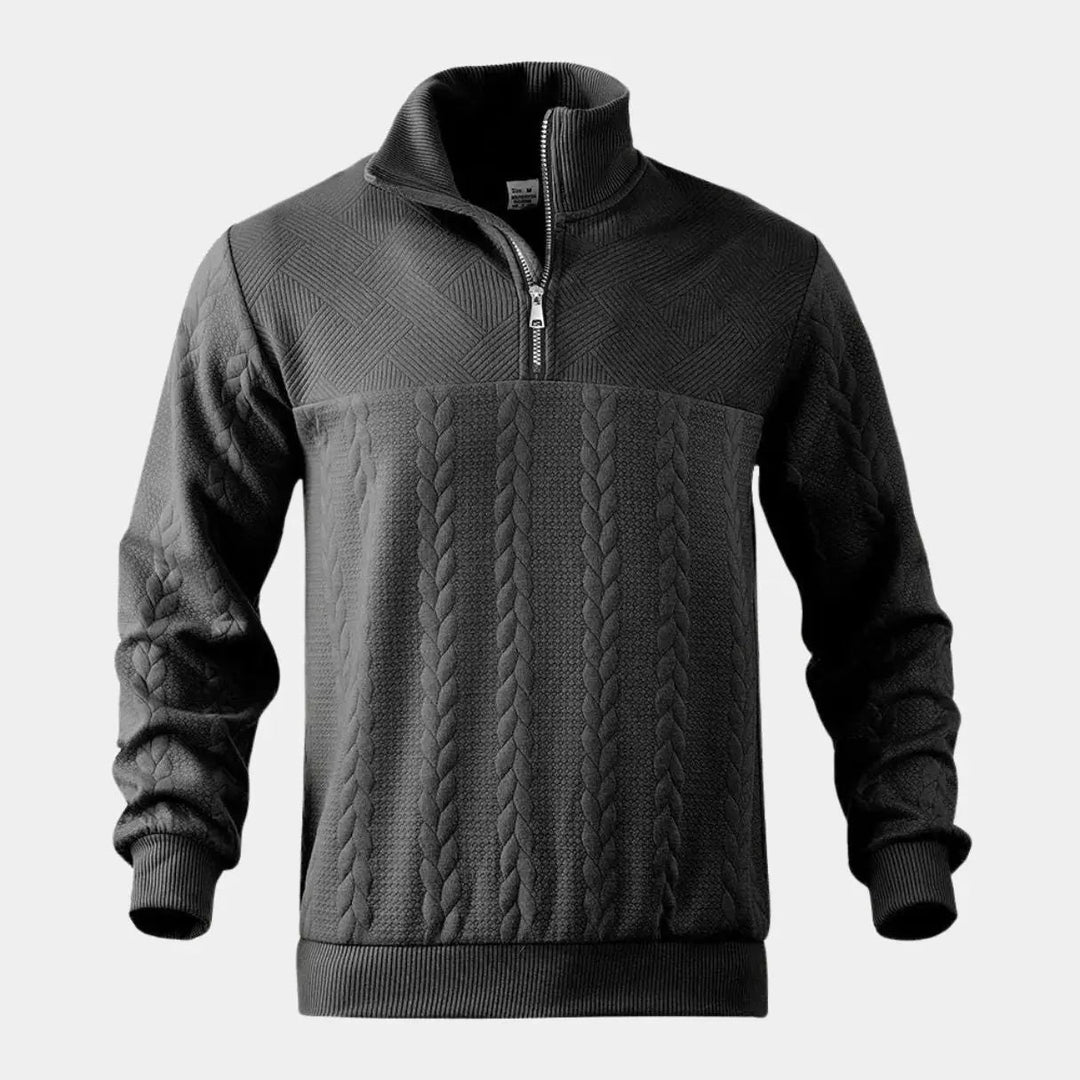 Henry Essential Zip Collar Sweater - Palm Beach Boutique