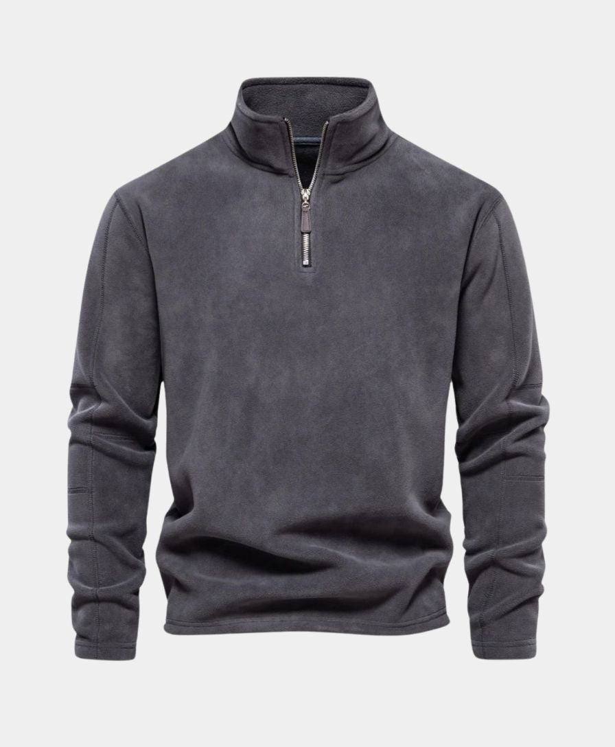 High Neck Zip Sweater Alpine - Palm Beach Boutique