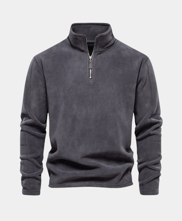 High Neck Zip Sweater Alpine - Palm Beach Boutique
