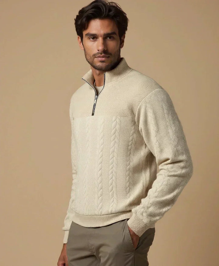 Henry Essential Zip Collar Sweater - Palm Beach Boutique