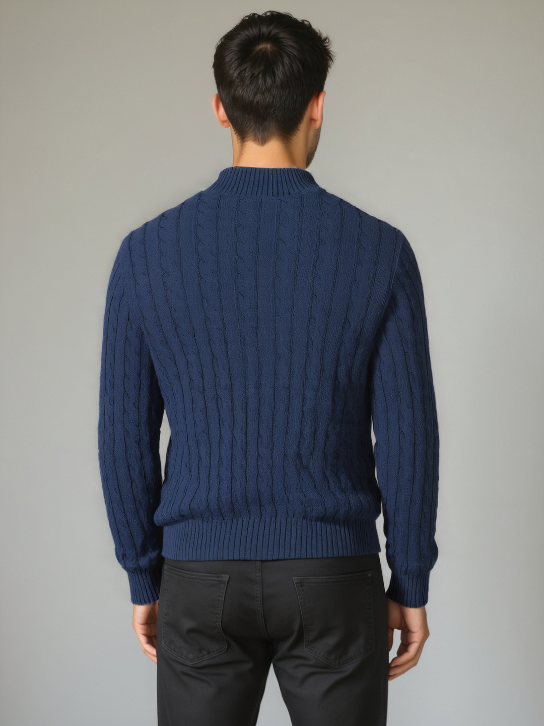 Essential Zip Collar Sweater - Palm Beach Boutique
