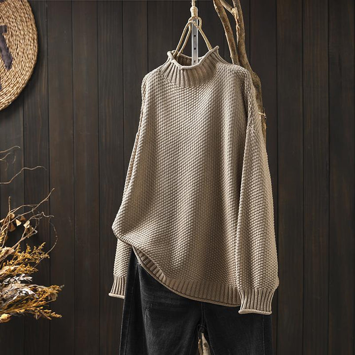 GRACE | Relaxed Fit Waffle Sweater
