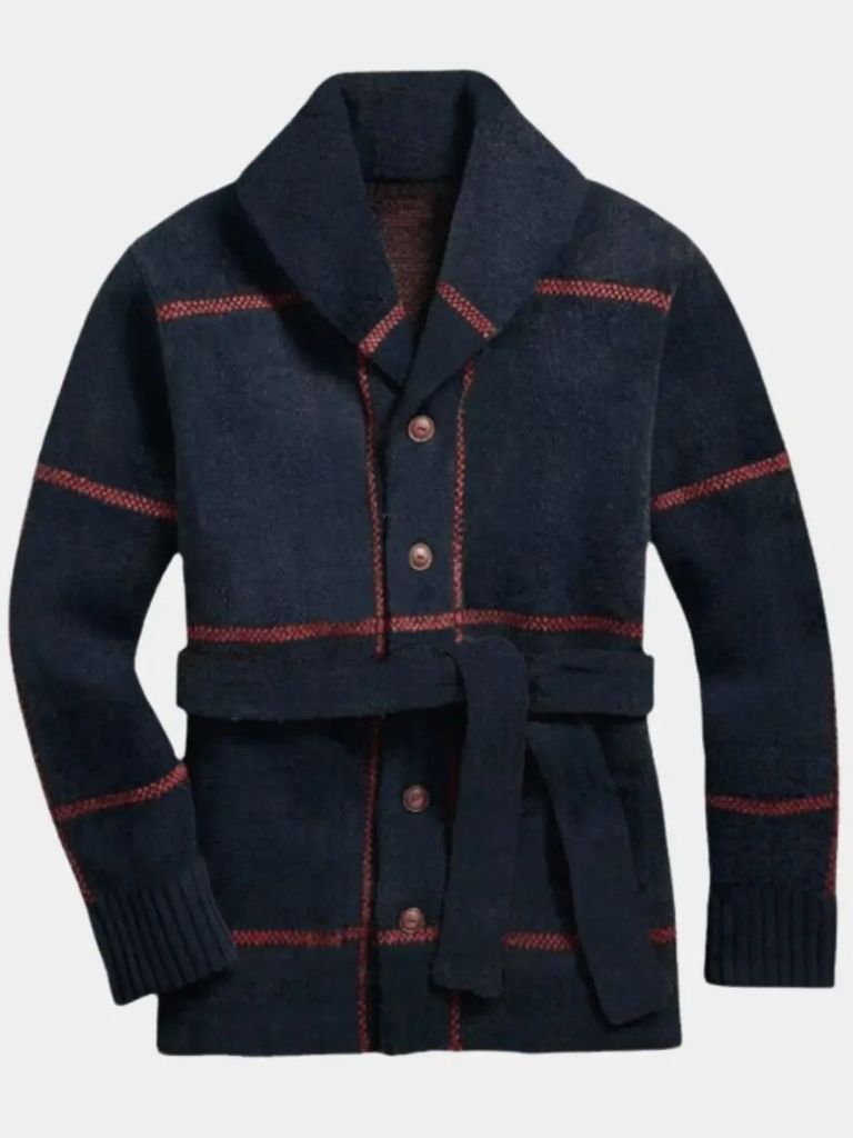 Knitted Coat with Belt Rome - Palm Beach Boutique