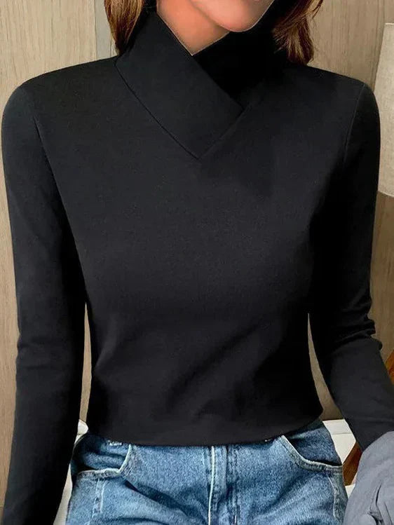 Isabelle | Sculpted Soft-Touch Turtleneck