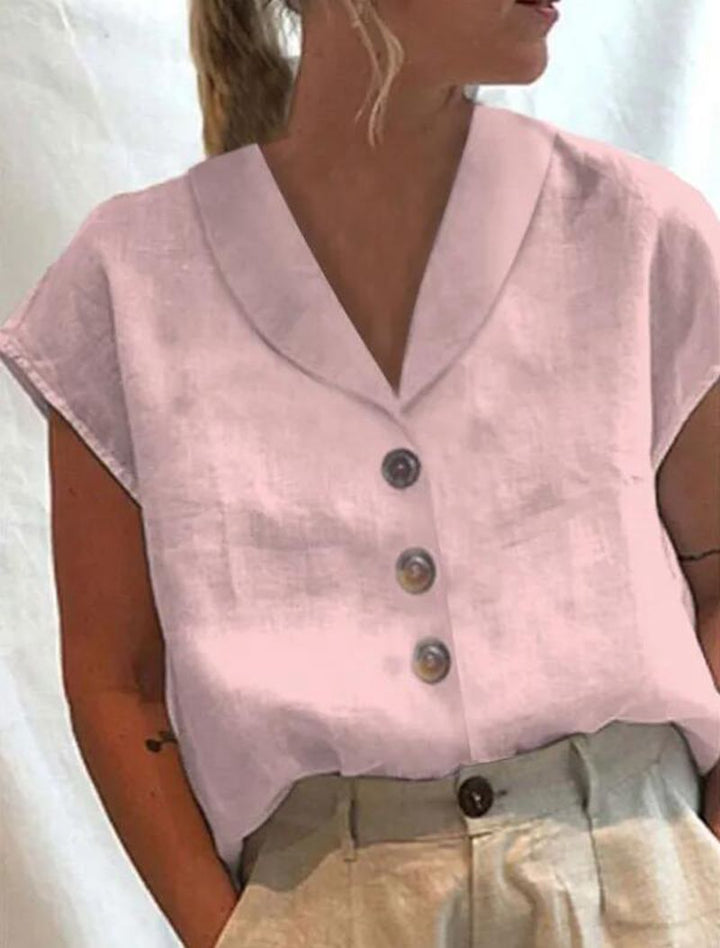 Elena™  Stylish Collar Top