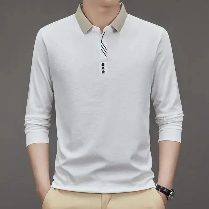 Elegant Long Sleeve Polo - Palm Beach Boutique