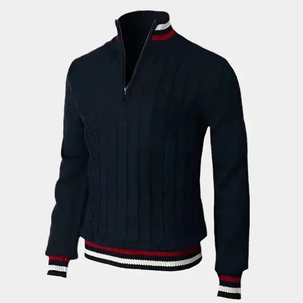 Basic Turtleneck and Zip Sweater - Palm Beach Boutique