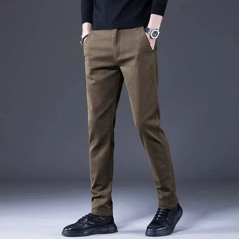 Basic Stretch Denim Trousers