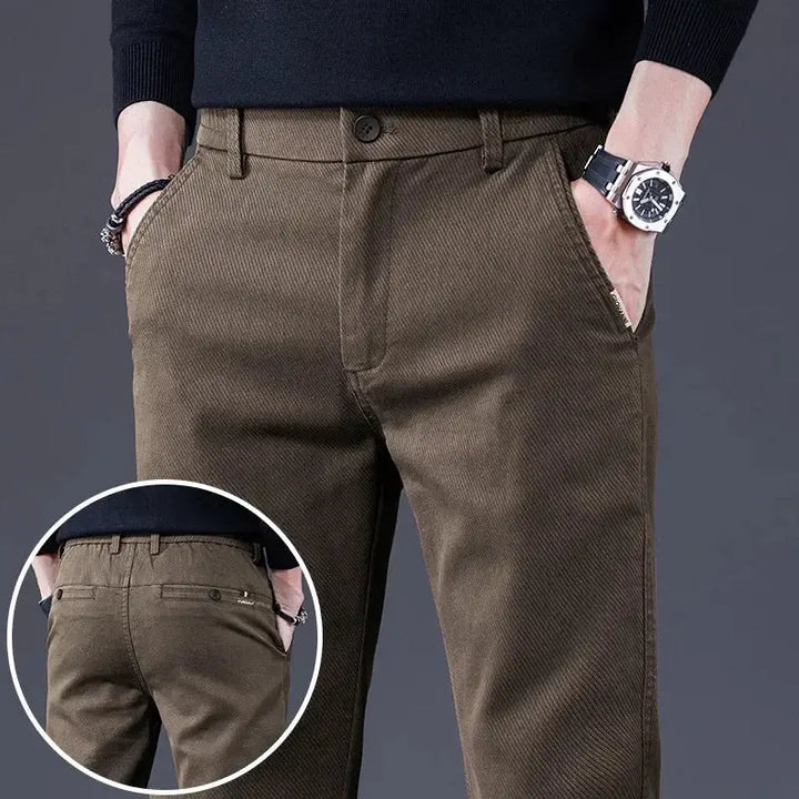 Basic Stretch Denim Trousers
