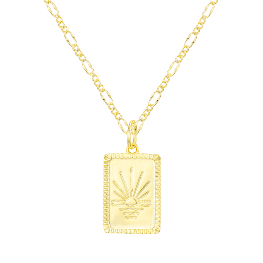 Radiant Sun Pendant Necklace