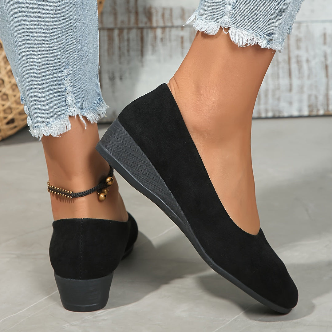 Éliane – Comfortable ballerinas with wedge heel