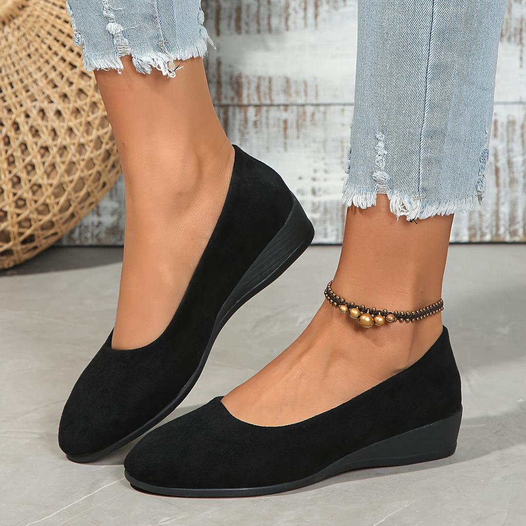 Éliane – Comfortable ballerinas with wedge heel