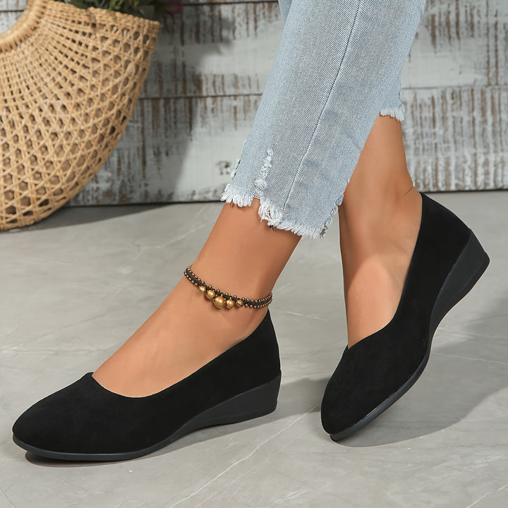 Éliane – Comfortable ballerinas with wedge heel