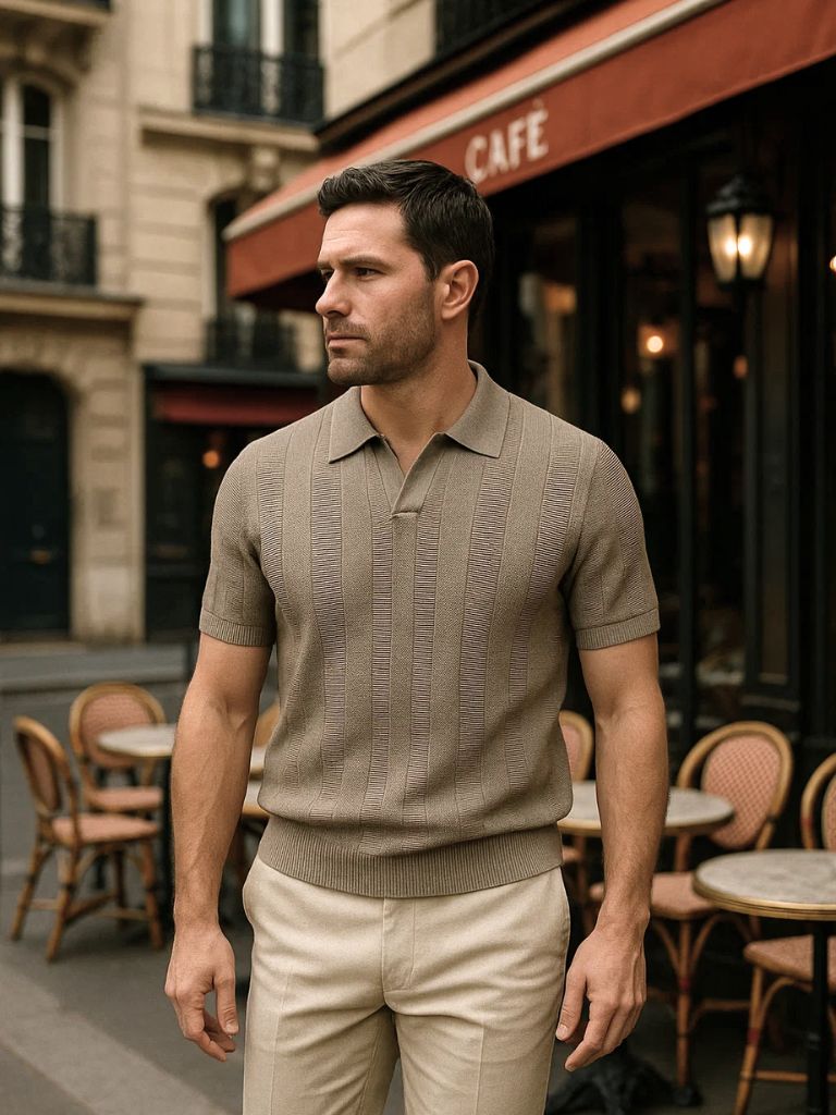 Old Beige Polo - Palm Beach Boutique