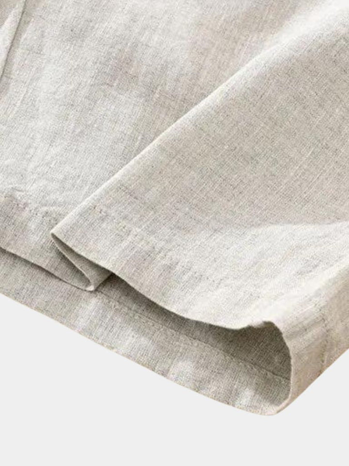 Horizon Blue Linen Shorts - Palm Beach Boutique