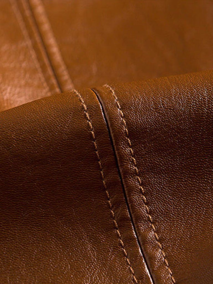 Palm Beach Boutique Bold Caramel Leather Jacket