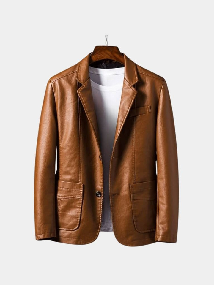 Palm Beach Boutique Bold Caramel Leather Jacket