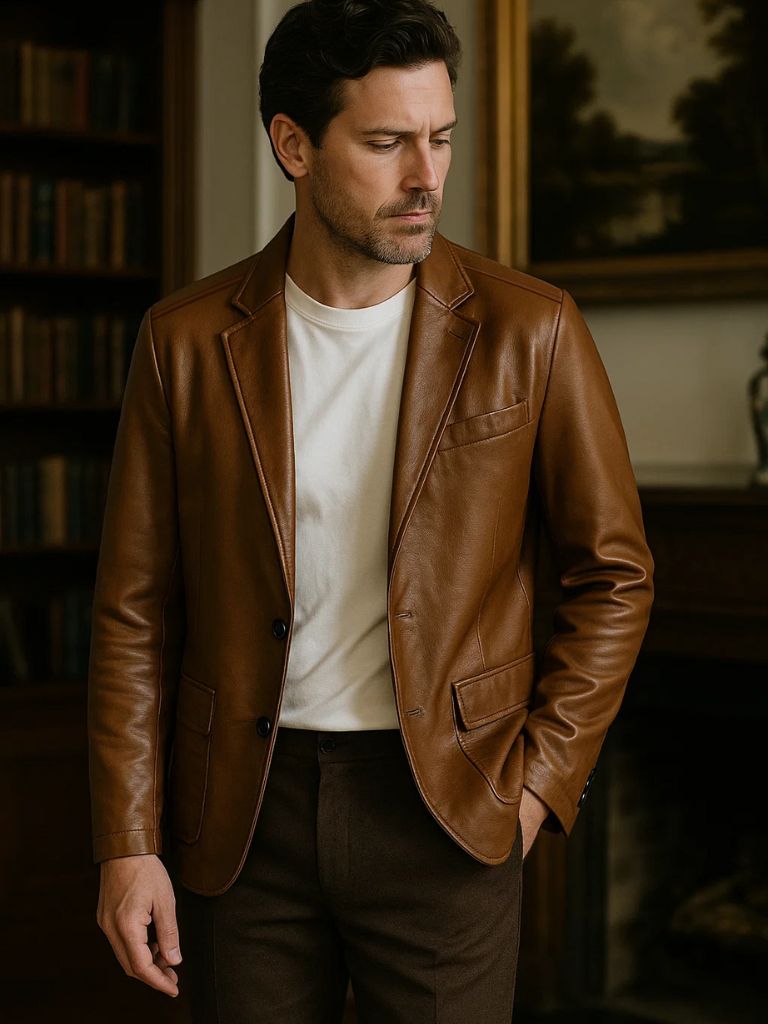 Palm Beach Boutique Bold Caramel Leather Jacket