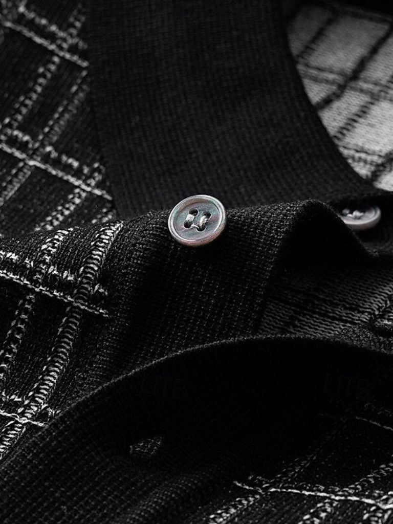 Classic Black Knit Polo - Palm Beach Boutique
